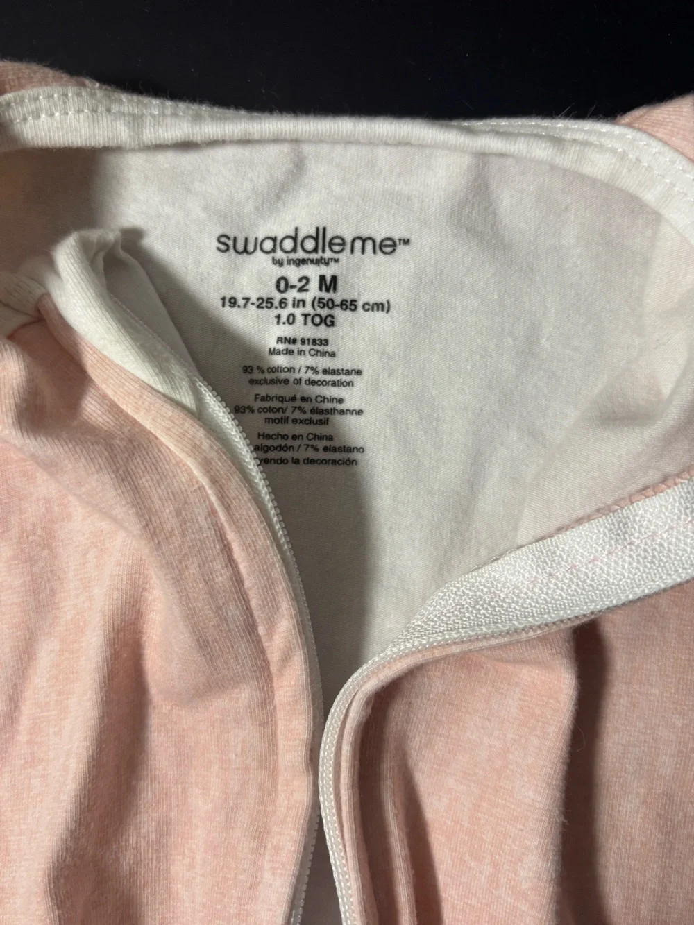 SwaddleMe Pink & Ivory Elephant Print Sleep Sack